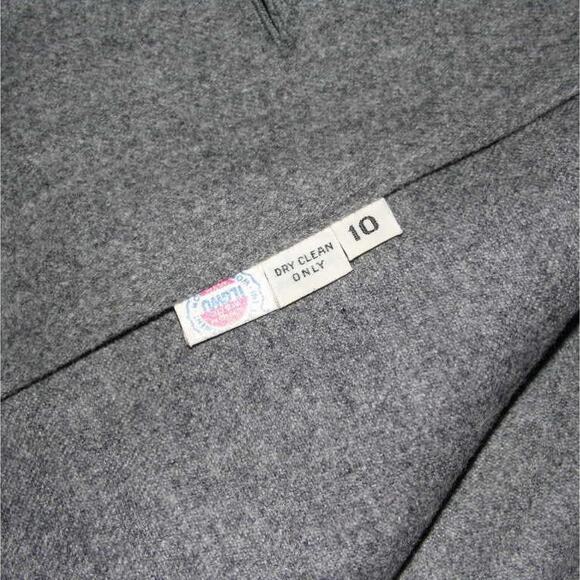 CALVIN KLEIN sz 10 vintage early 70's grey wool blazer jacket - Picture 5 of 5